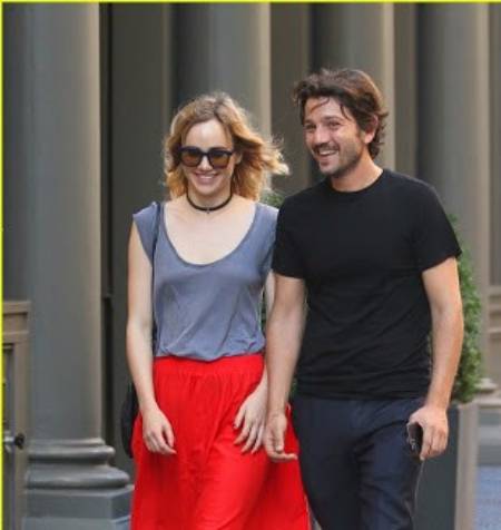 Diego Luna with British actress Suki Waterhouse